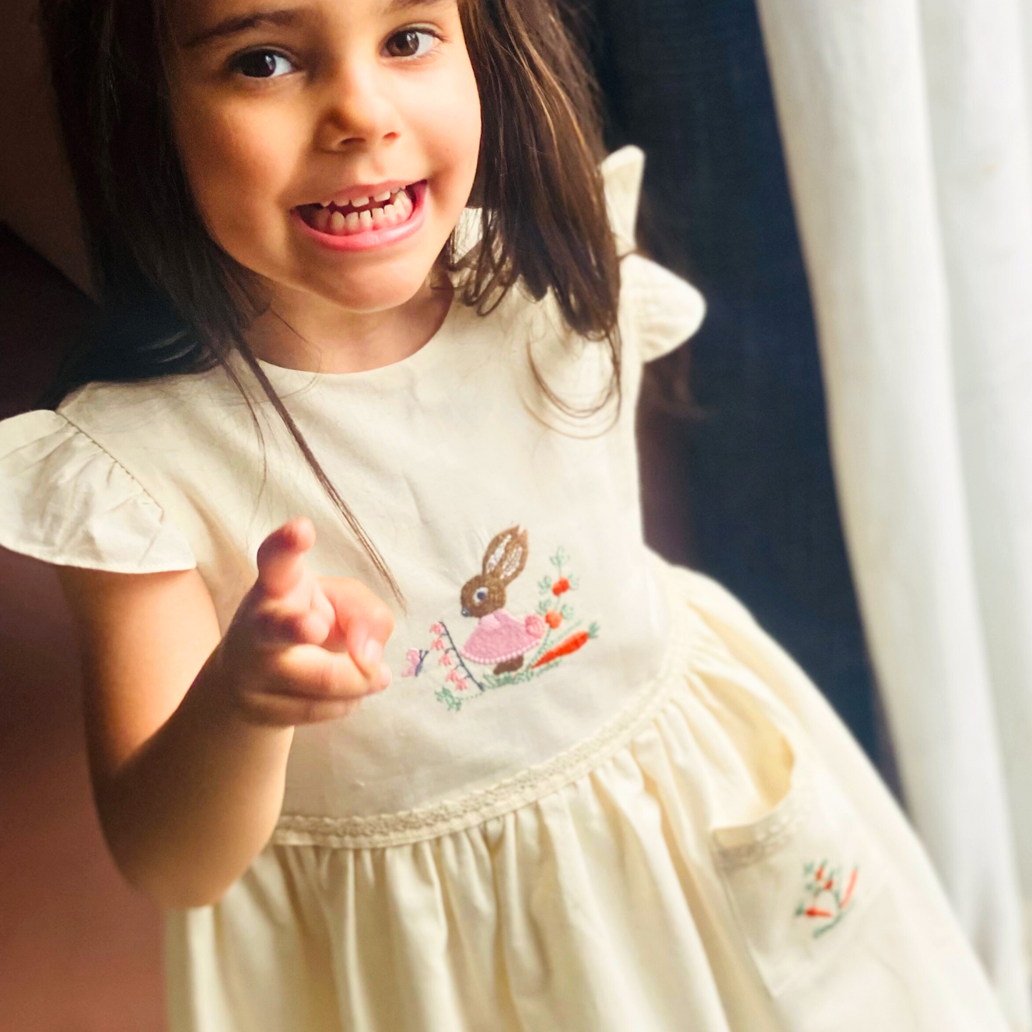 Beige Bunny Dress