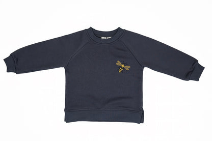 Navy Blue Bee Sweatshirt