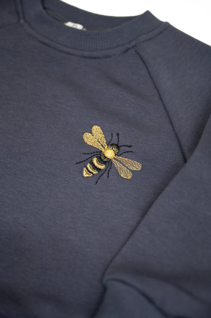 Navy Blue Bee Sweatshirt