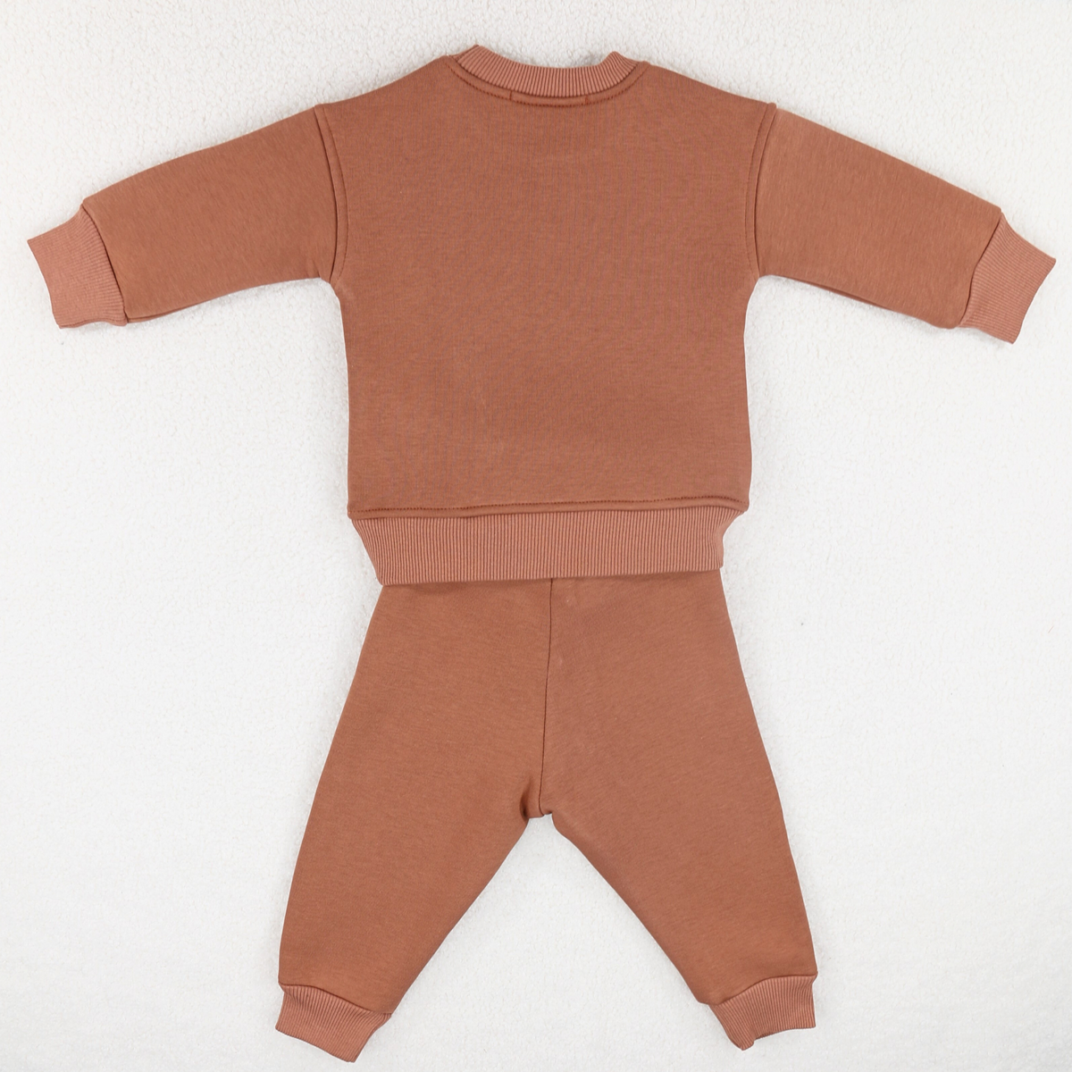 Babyli brown dinosaur baby toddler tracksuit back view