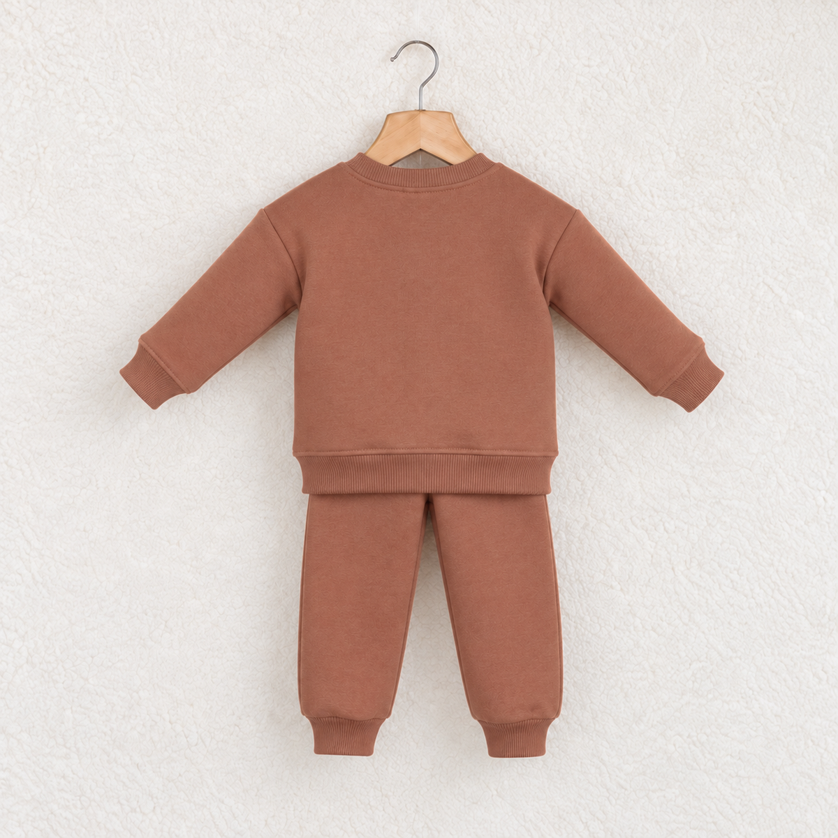 Babyli brown teddy bear baby toddler tracksuit back view