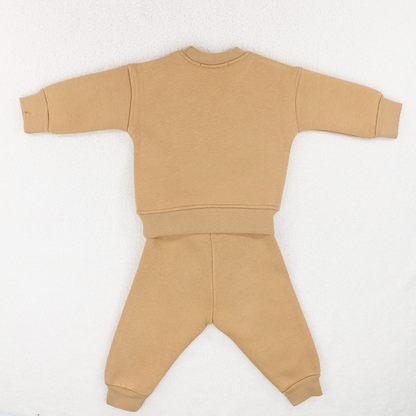 Babyli mustard turtle baby toddler tracksuit back view